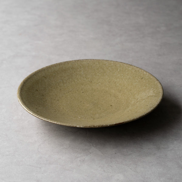 【NEW】木景（kokage）クーププレート 26.5cm(黄貫入)
