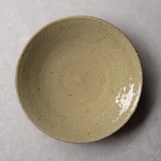 【NEW】木景（kokage）クーププレート 26.5cm(黄貫入)