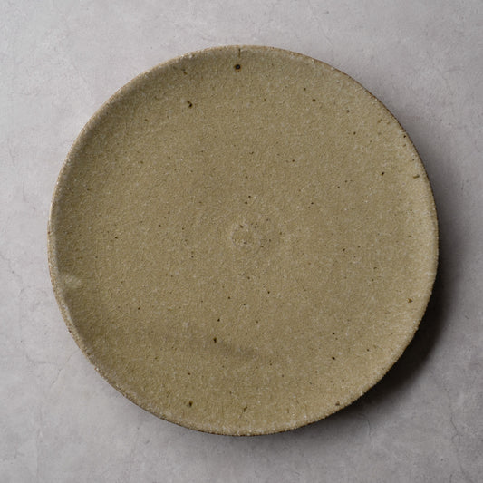 【NEW】木景（kokage）プレート 27cm(黄貫入)