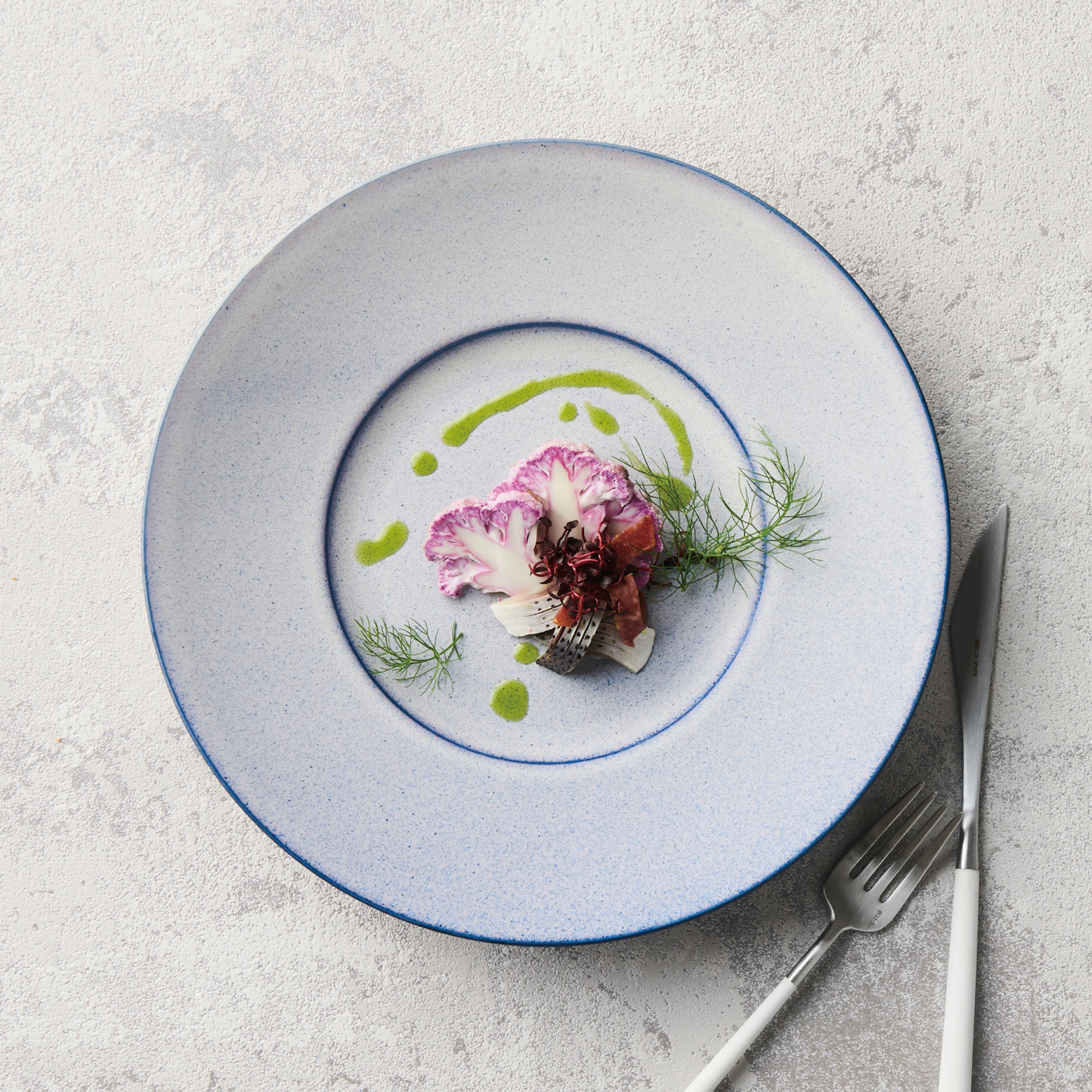 ワイマール　WEIMAR 金彩コバルトブルー フラワー　プレート4枚セット ワイマール WEIMAR 金彩コバルトブルー フラワー プレート4枚セット