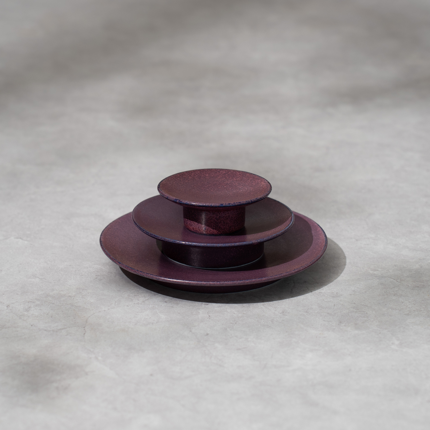 NOVA （ノヴァ）高台ディッシュ 11cm（パープル） – 豆皿・小皿／皿