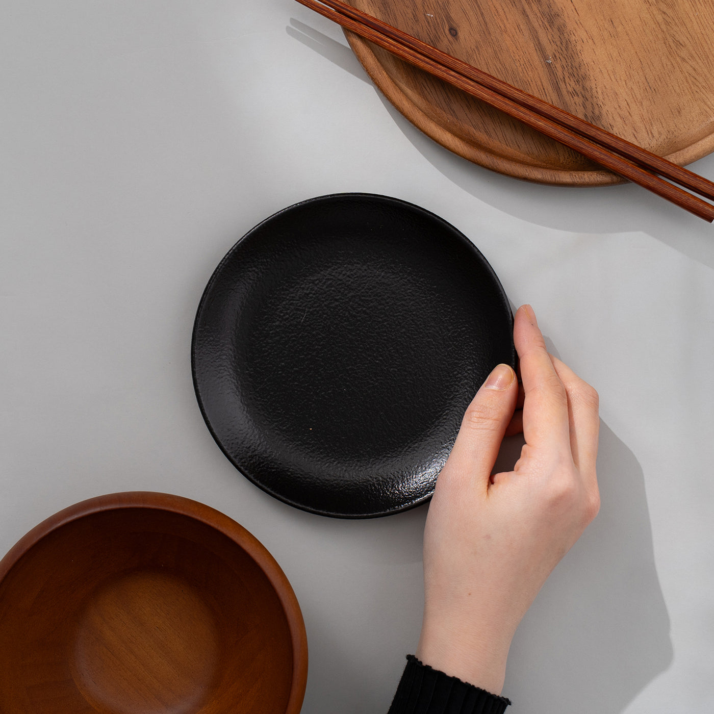 NEOFUSION フラットプレート 15cm ブラック – 皿・プレート