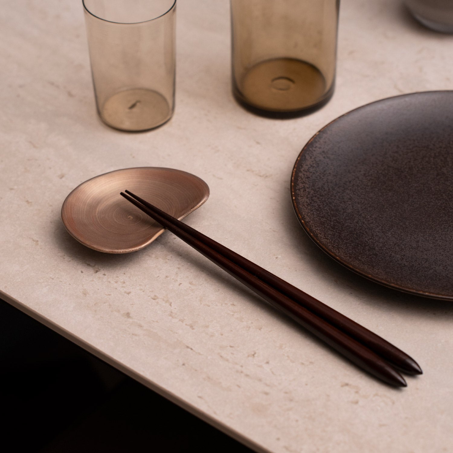 崇雪（shusetsu） カシュープレート 10cm （ゴールド）