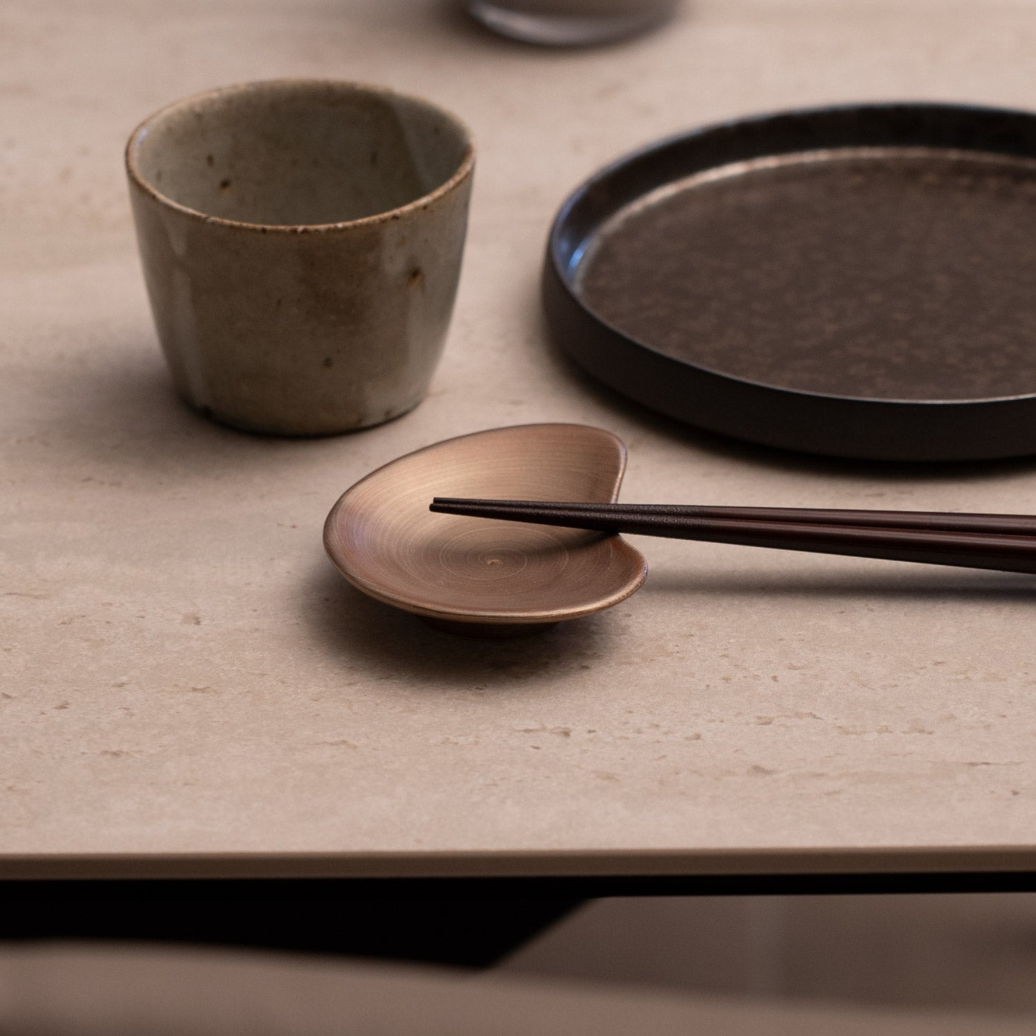 崇雪（shusetsu） カシュープレート 10cm （ゴールド）