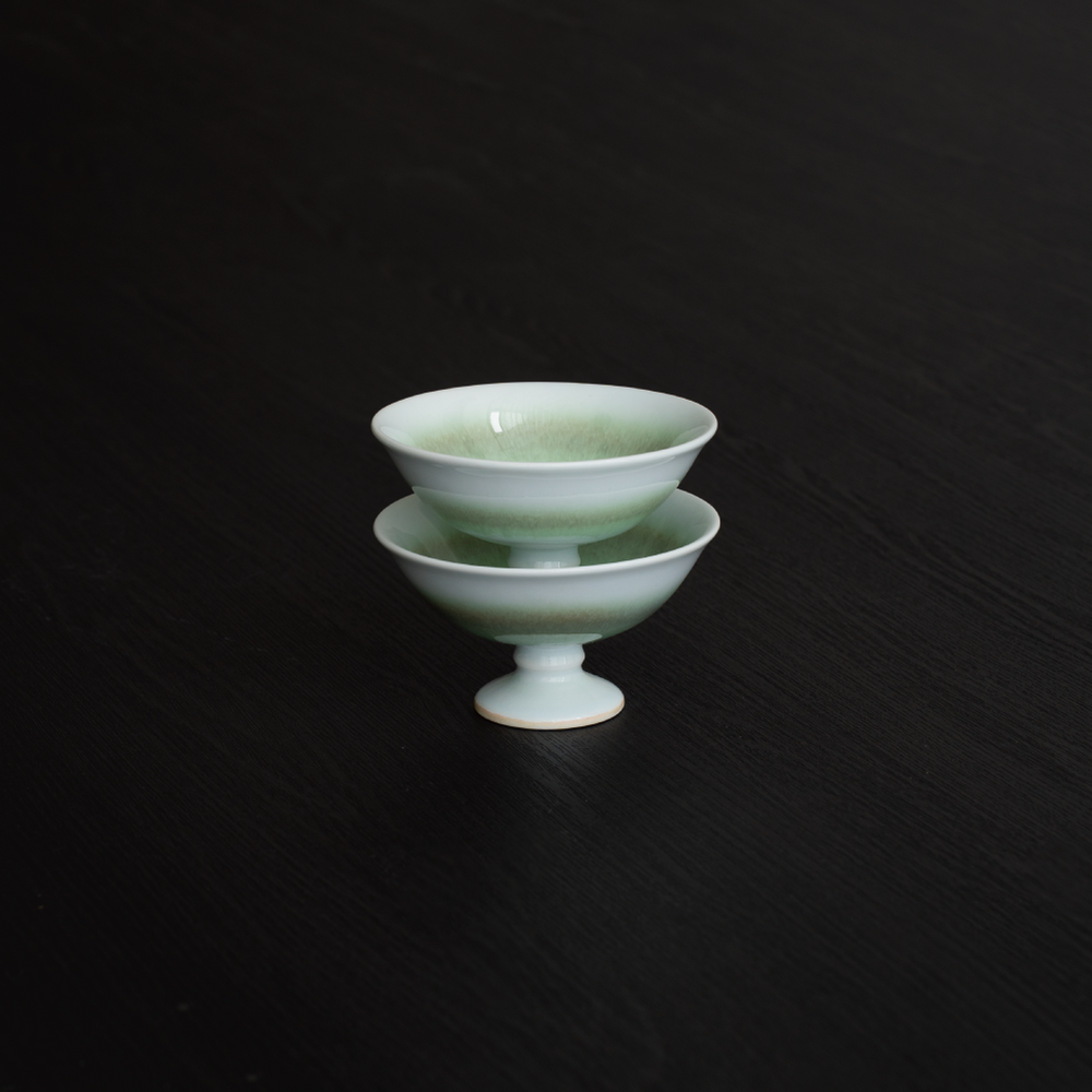 環（tamaki） 高台鉢（グリーン） – 鉢・ボール – 一流