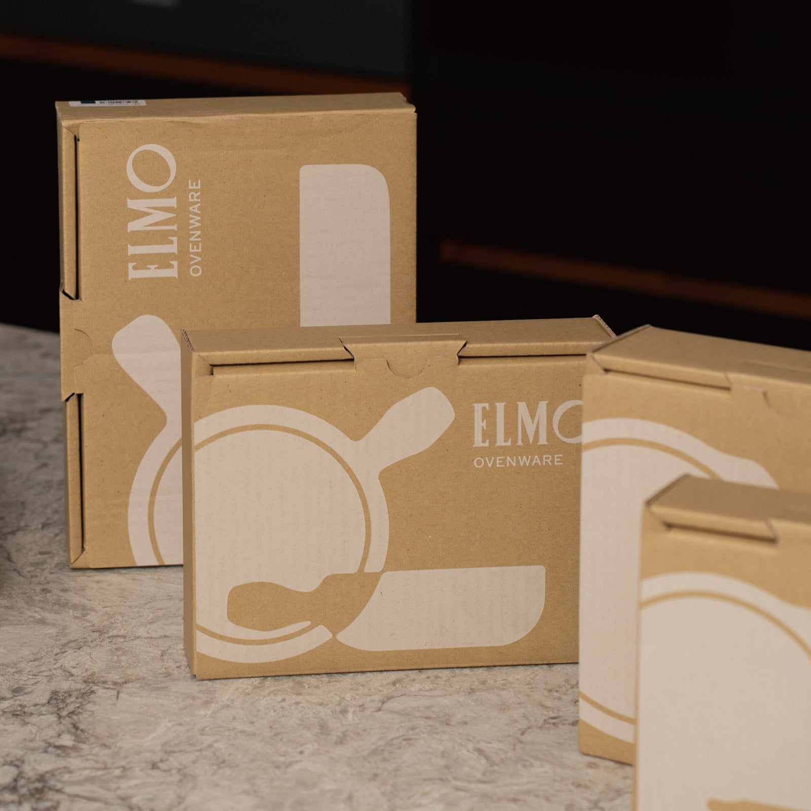 ELMO 両手キャセロール 13cm（ネイビーブルー） – 耐熱