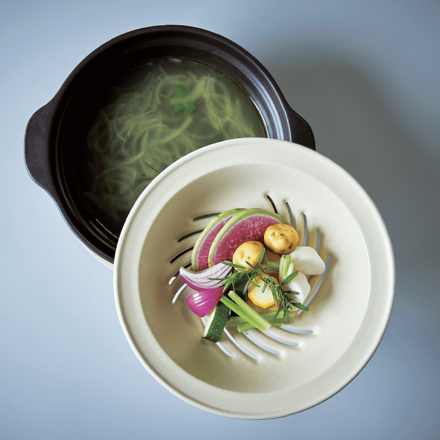 KARL（カール）蒸し皿 （IH軽量土鍋6.5号用 ベージュ） – 鍋 – 一流