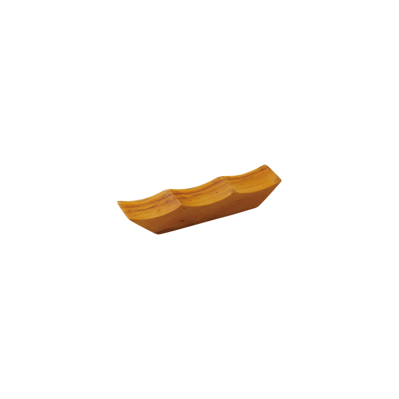 木製カトラリーレスト ウェーブ（オレンジ）