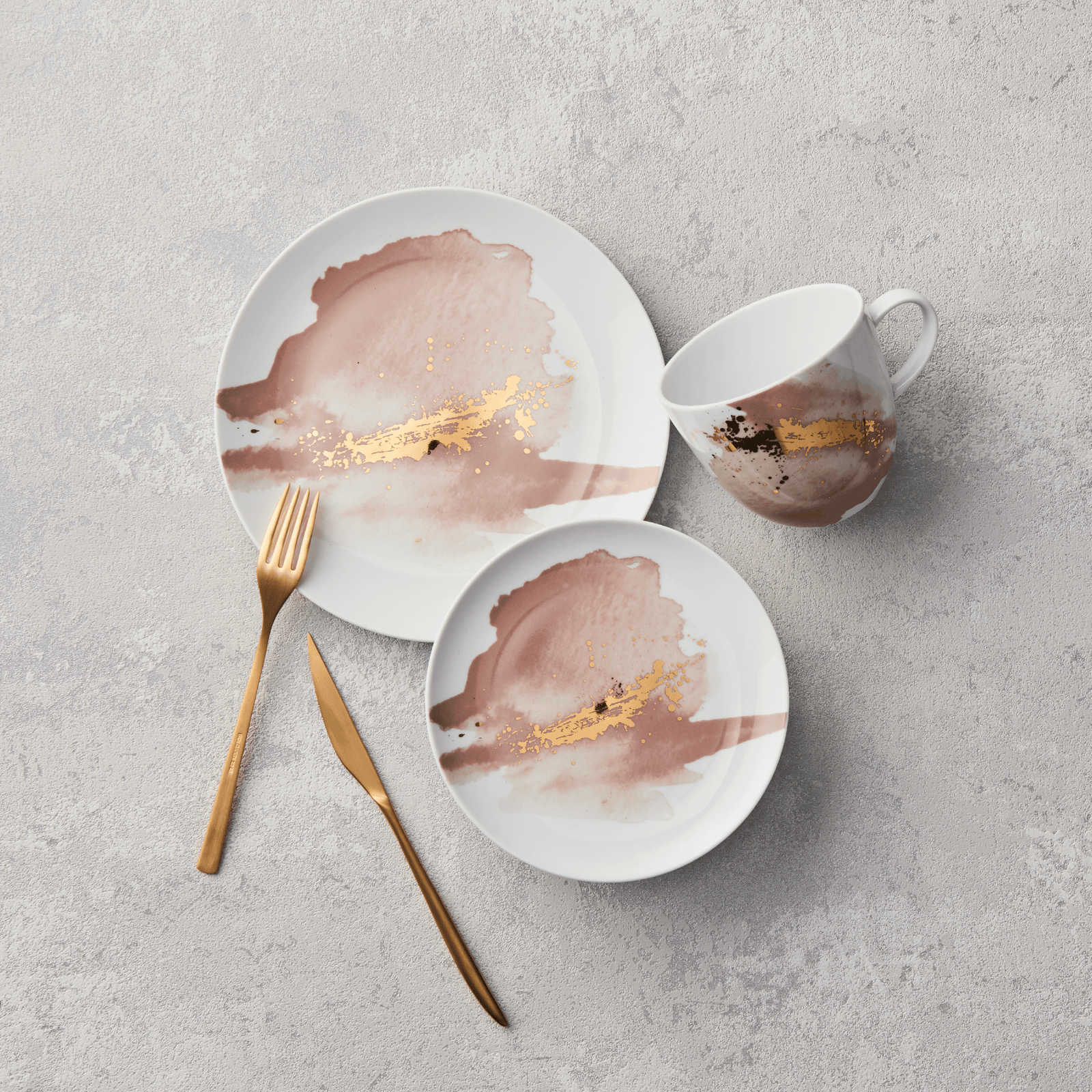 オベリスコ ディナーナイフ（マットゴールド） – 箸・カトラリー