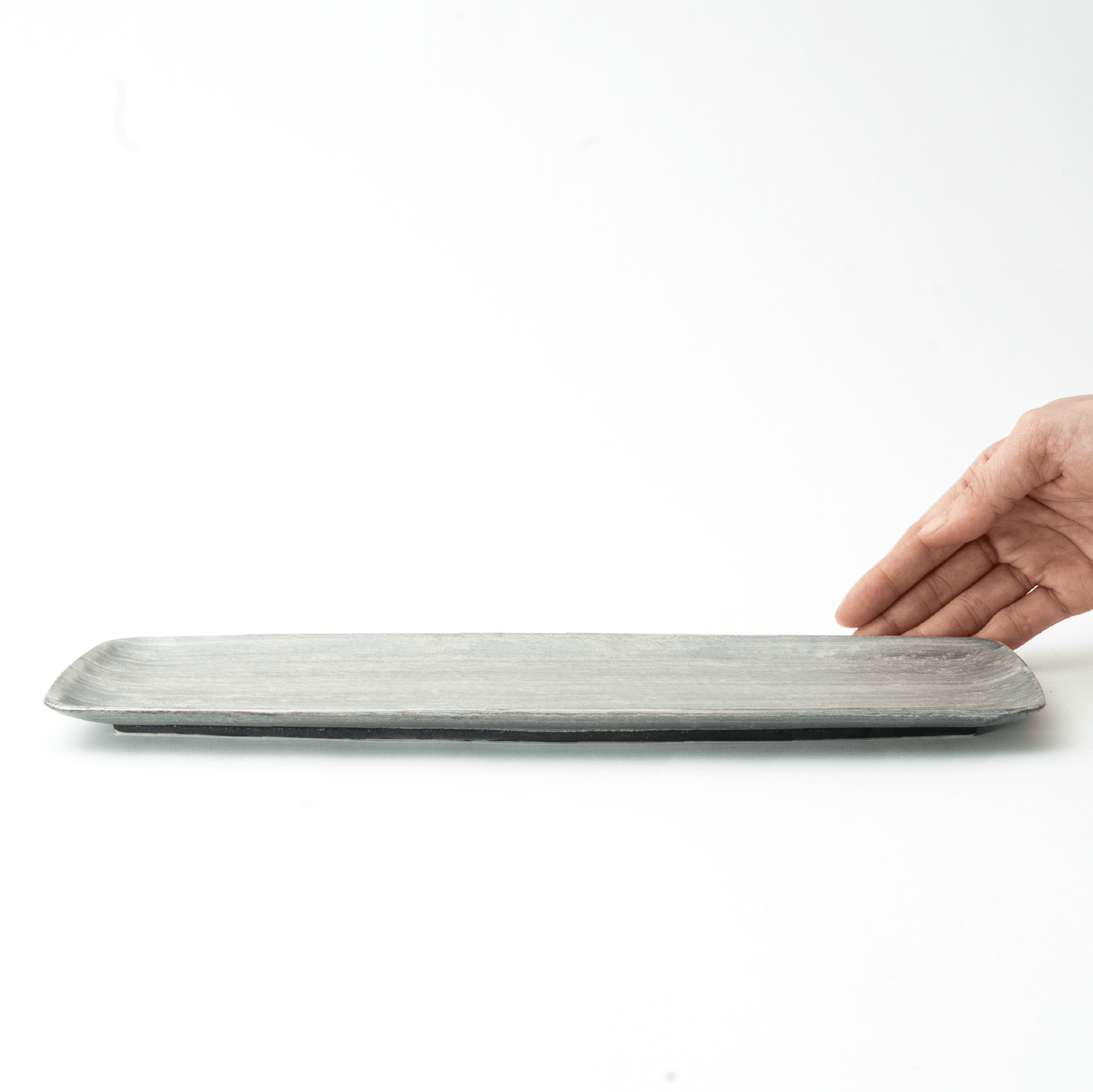 崇雪（shusetsu） 長角皿34cm（シルバー） – 皿・プレート – 一流