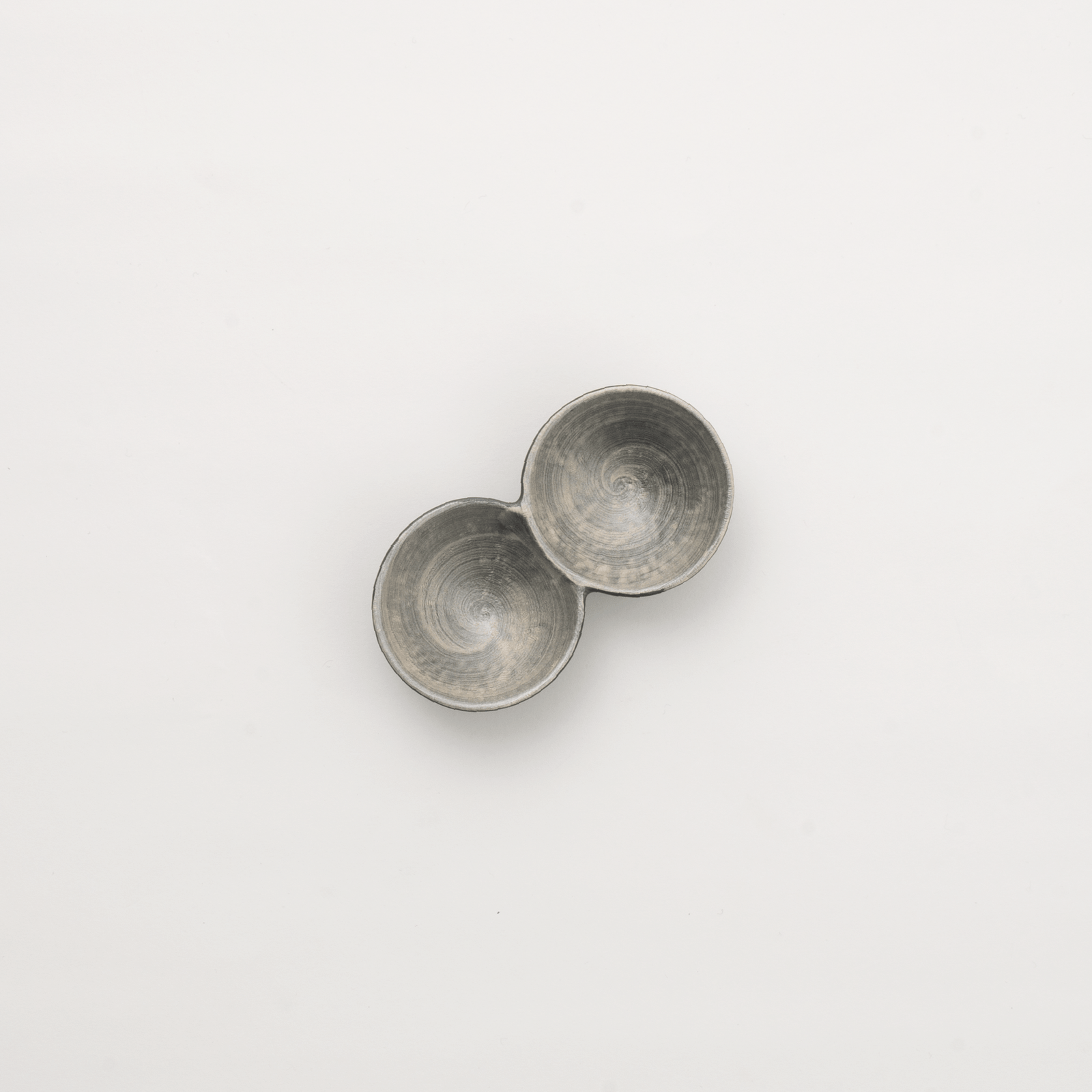 崇雪（shusetsu） 二連豆皿（シルバー） – 豆皿・小皿／皿・プレート