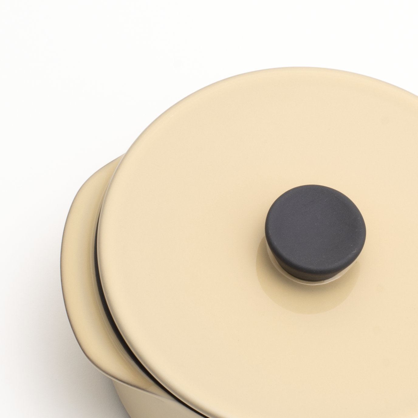 CARACTERE フタ ラウンドキャセロール14cm用（アイボリー）