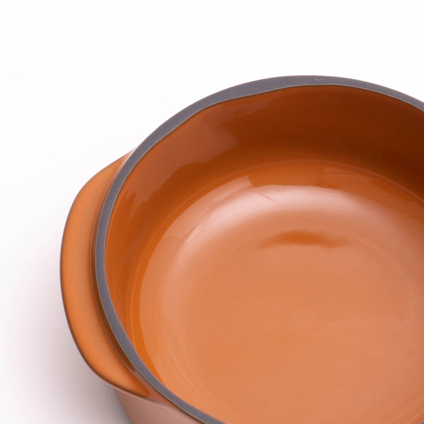 CARACTERE ラウンドキャセロール 14cm（オレンジ）